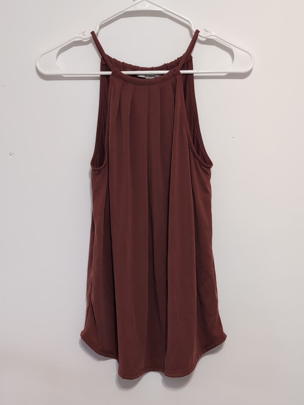Green Envelope Burnt Orange High Neck Tank Size Extra Small New With Tags